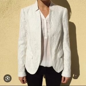 Zara Ivory Lace Women's Blazer